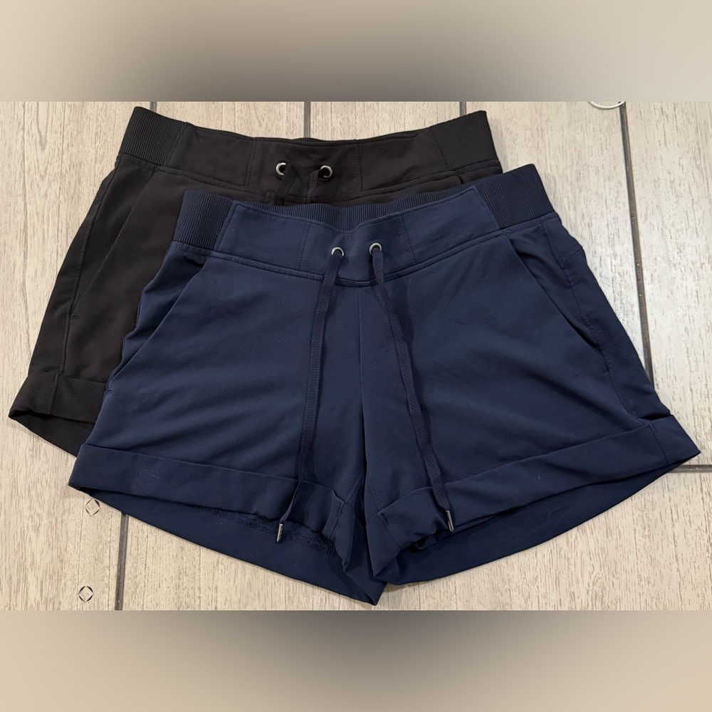 Athleta Athletic Shorts Bundle Black & Navy Size 0 Activewear